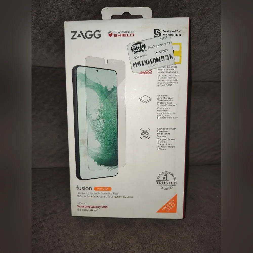 ZAGG  Glass Fusion Screen Protector for Samsung Galaxy S22+